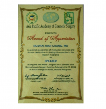 NHỮNG CỐNG HIẾN VÔ GIÁ TẠI HỌC VIỆN PHẨU THUẬT THẨM MỸ CHÂU Á THÁI BÌNH DƯƠNG